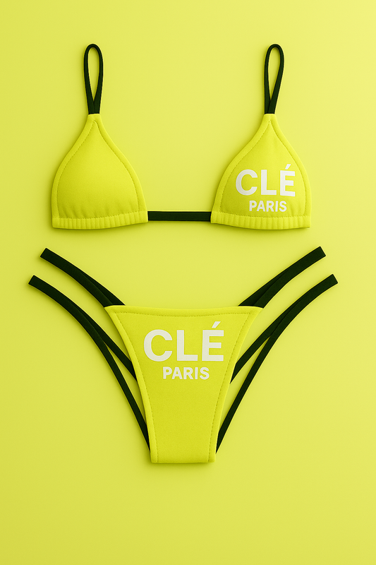 CLÉ Luxe Lemon Signature Double Strap BIKINI SET