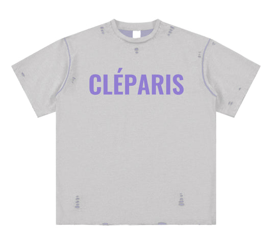 CLÉPARIS Purple Rain -tshirt